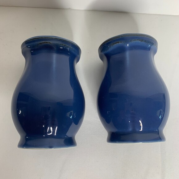 Skyros Corricoware Blue Salt & Pepper Shakers‎ 3.5" NEW - Picture 5 of 5